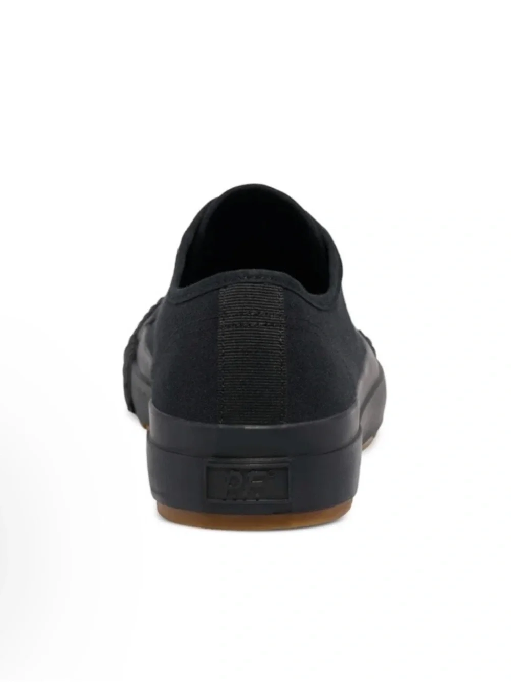 P.F. Flyers Unisex Grounder Low-Top Black Gum Sneaker.  Size 9 W/ 7.5 M